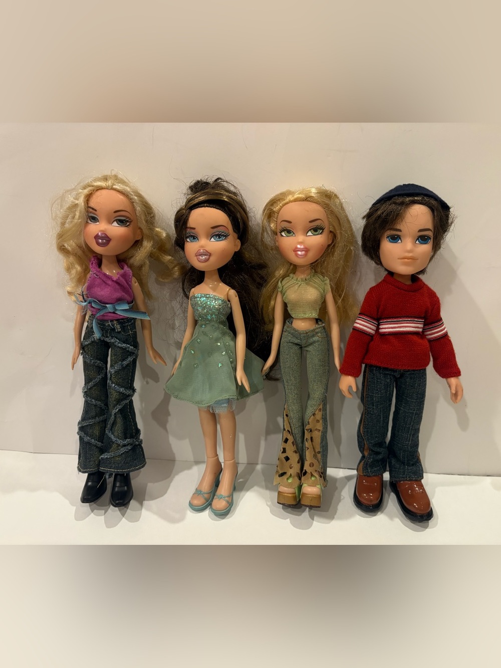 MGA Bratz Doll Lot of Four (Cloe x2, Dana, and Koby)